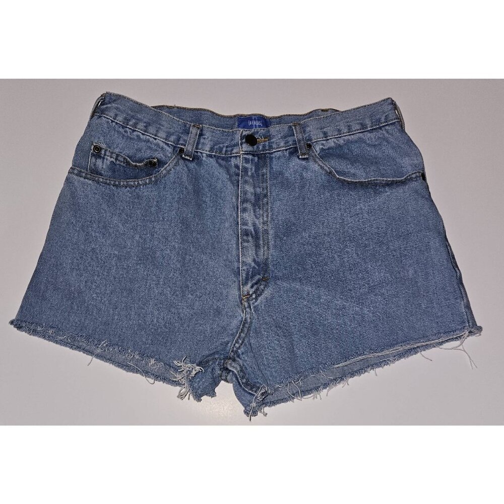 VTG B.E. Blues Cutoff Denim Shorts Booty Jean Approx 30" Waist High Rise y2k